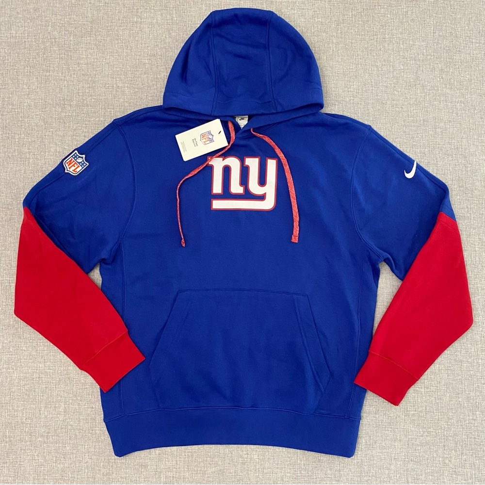 Nike New York Giants Mens Med 2024 Sideline Club Pullover Team Player Hoodie New